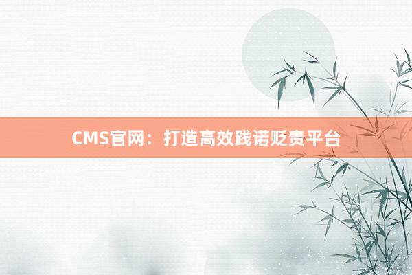 CMS官网:打造高效践诺贬责平台